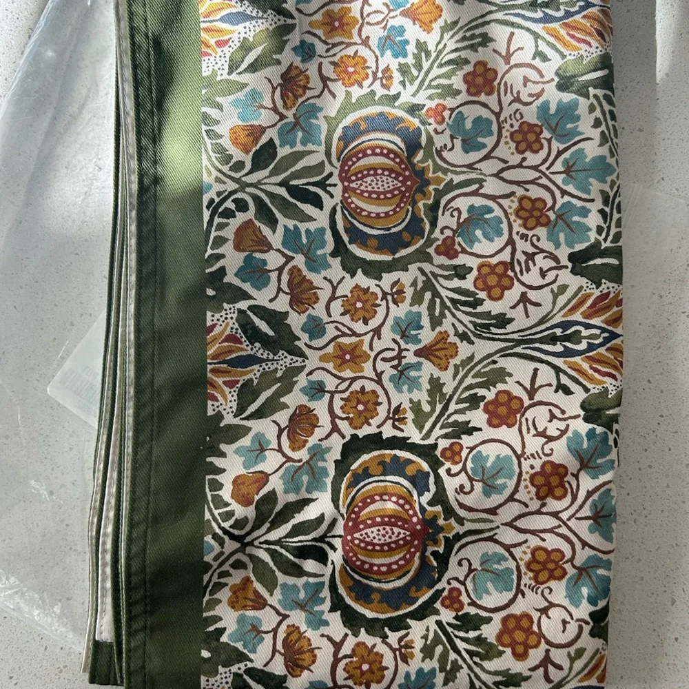 Williams Sonoma Morris & Co Little Chintz Table Runner 16x108 100% Cotton NEW